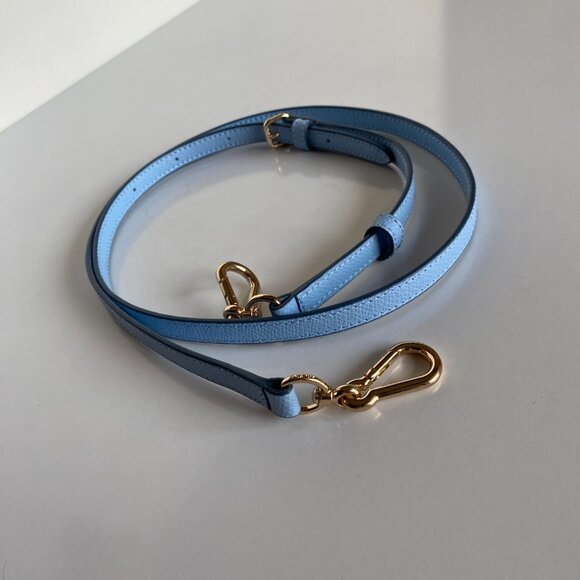 Coach Genuine Leather Light Blue Replacement Strap For Bags - Picture 6 of 9